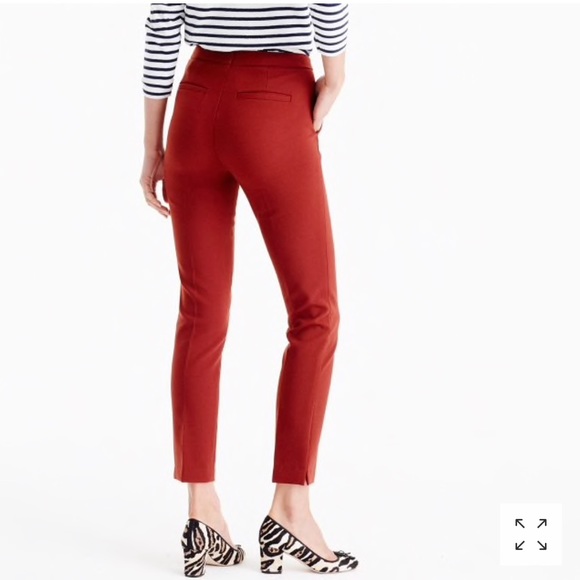 J Crew “Martie” Slim Crop Stretch Cotton Pants - Picture 2 of 4